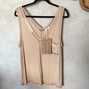 POL Beige Tank Top